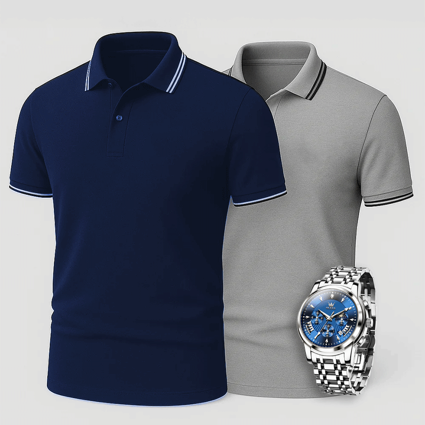 [Kaufe 2, Zahle 1] 2er-Pack Premiere Polo Shirts