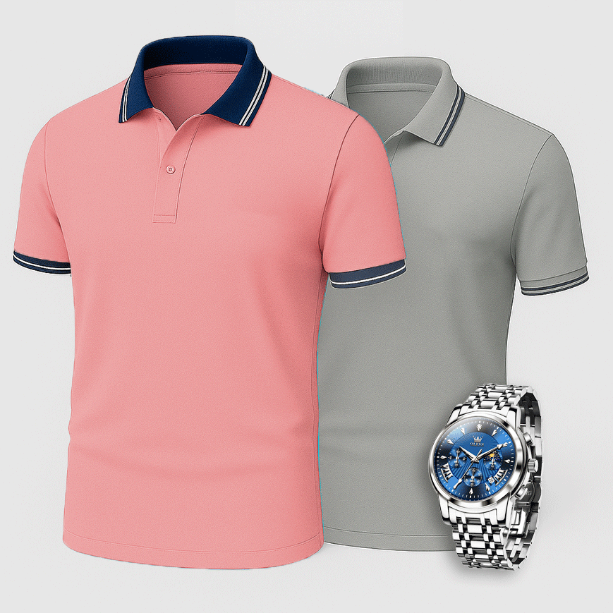 [Kaufe 2, Zahle 1] 2er-Pack Premiere Polo Shirts