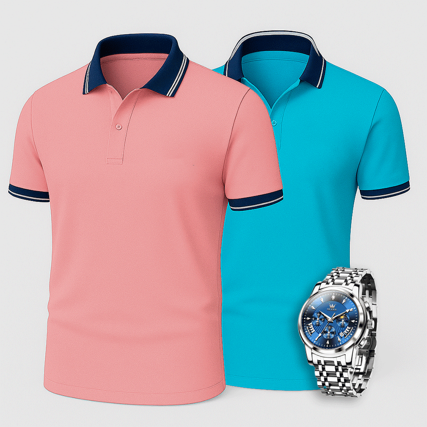 [Kaufe 2, Zahle 1] 2er-Pack Premiere Polo Shirts