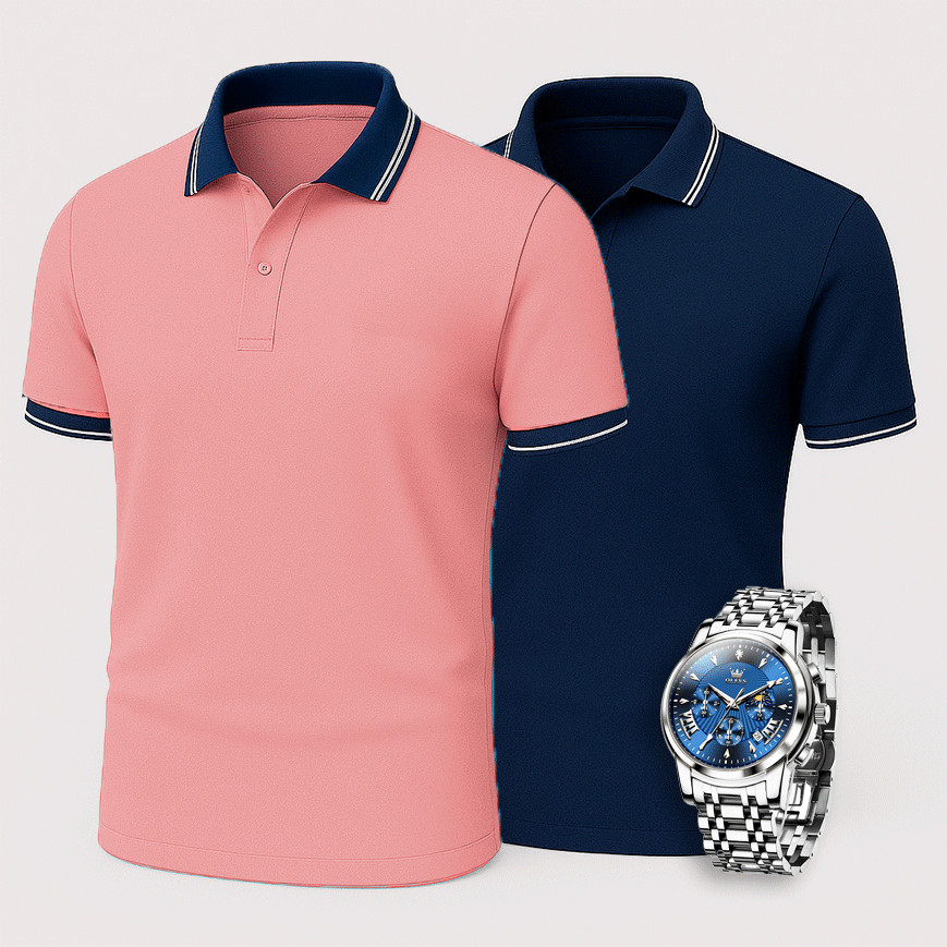 [Kaufe 2, Zahle 1] 2er-Pack Premiere Polo Shirts